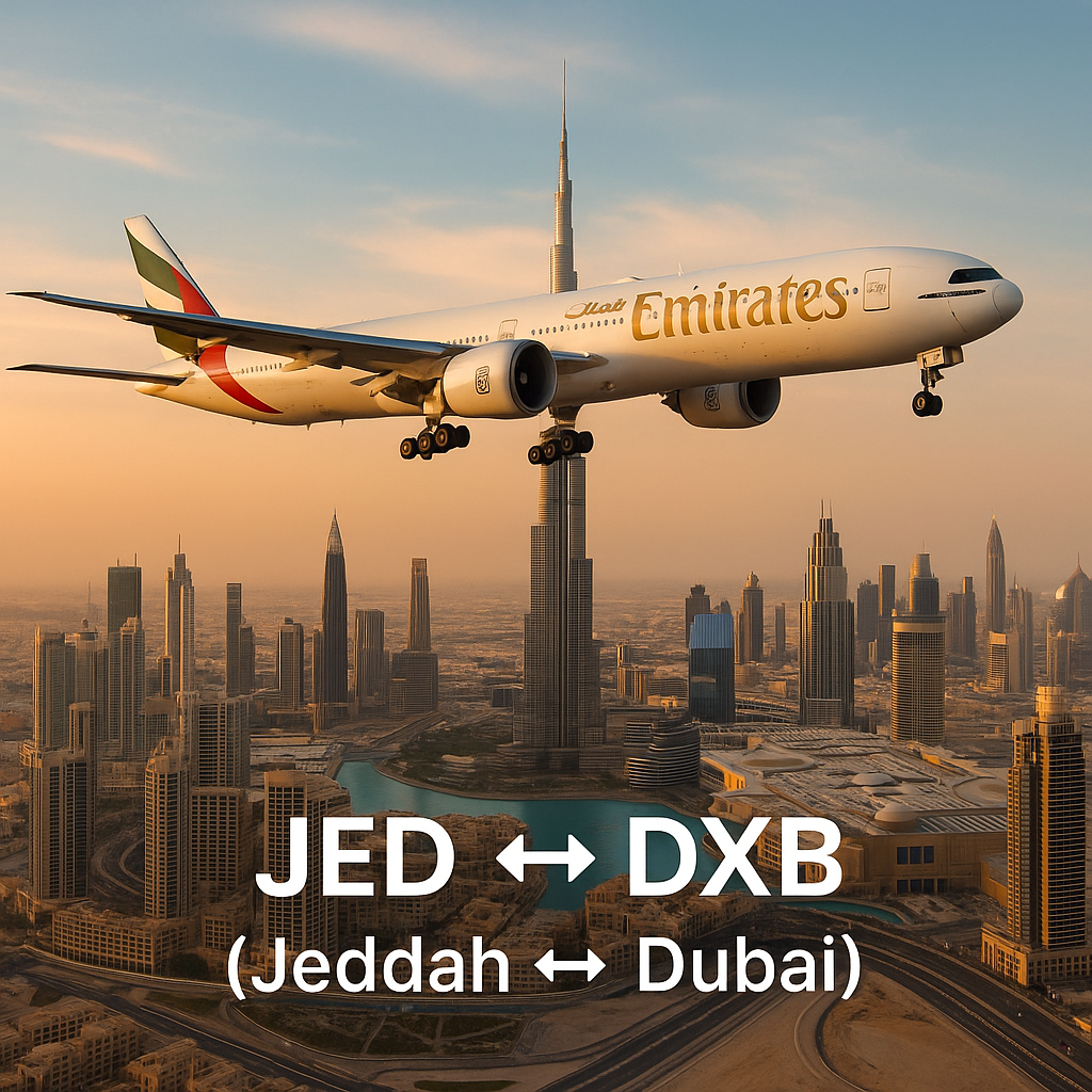 JED to DXB